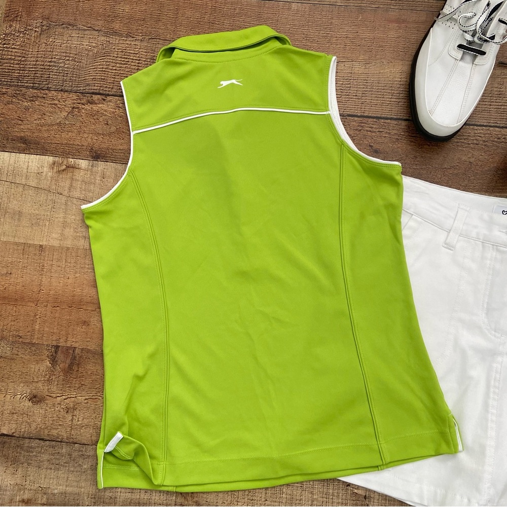 Golf Pickleball TOP Bright Green Athletic Sleeveless by Slazenger - Picture 5 of 8